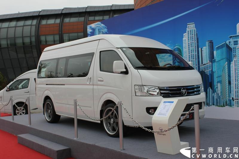 4月19日，福田汽车2013海外市场商务年会在上海召开。在商务年会现场，福田汽车正式发布全新商务汽车品牌（Foton Vans），并同期发布了全新商务车蒙派克S车型和E级车型升级产品。图为福田蒙派克S级新品。