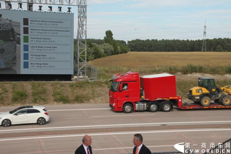 作为戴姆勒卡车“重塑未来运输”计划的一部分，梅赛德斯-奔驰未来卡车2025不仅将节约能耗，降低尾气排放，同时将确保最高水准的道路交通安全性。梅赛德斯-奔驰未来卡车2025在全球首发中展现出与众不同的非凡性能，在德国马格德堡A14号公路的实际路况下，时速高达80公里/小时。