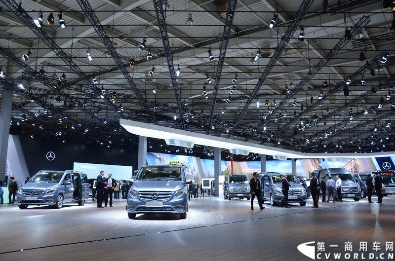 探馆汉诺威之奔驰轻客篇。图为奔驰轻客展区