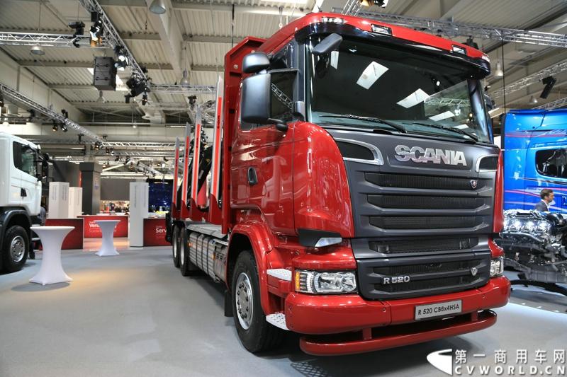 探馆汉诺威之最环保斯堪尼亚篇。图为R 520 CB6x4 HSA