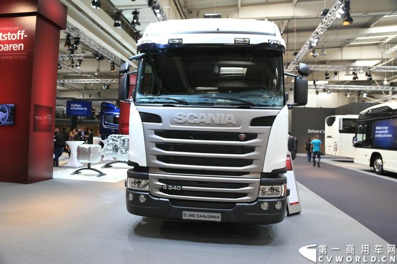 探馆汉诺威之最环保斯堪尼亚篇。图为G 340 DA4x2MNA