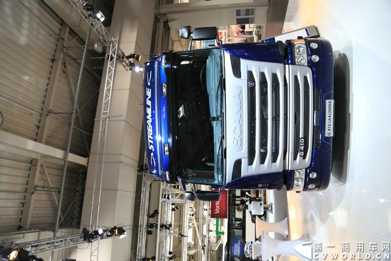 探馆汉诺威之最环保斯堪尼亚篇。图为G 410 LA4x2MNA