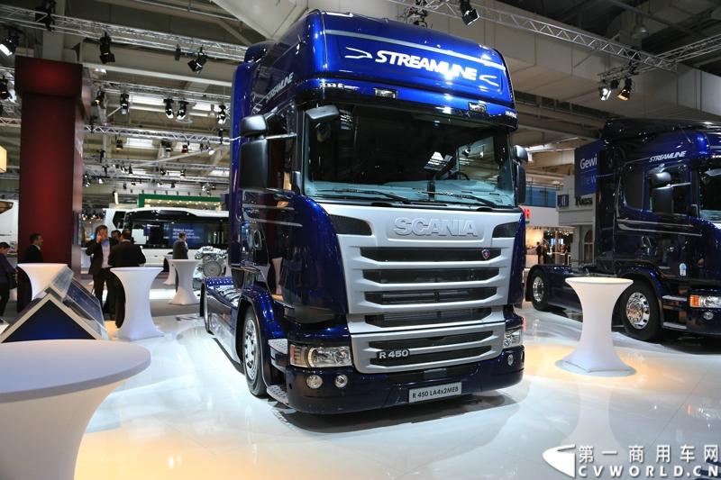 探馆汉诺威之最环保斯堪尼亚篇。图为G 410 LA4x2MNA