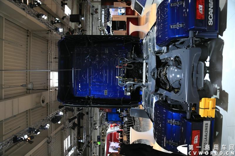 探馆汉诺威之最环保斯堪尼亚篇。图为G 450 CB 8X4 MHZ