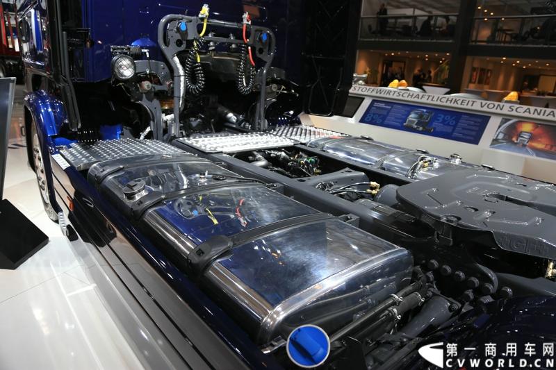 探馆汉诺威之最环保斯堪尼亚篇。图为G 450 CB 8X4 MHZ