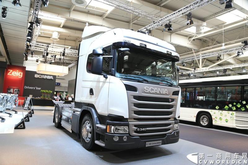 探馆汉诺威之最环保斯堪尼亚篇。图为R 490 LB6x24MNB