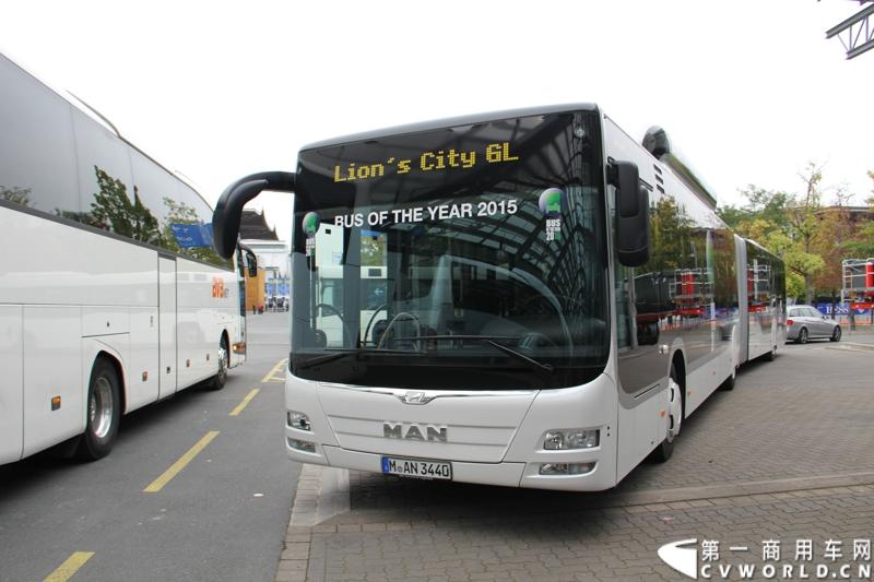 探馆汉诺威之德国曼篇。图为2015年度客车——MAN LION'S CITY GL