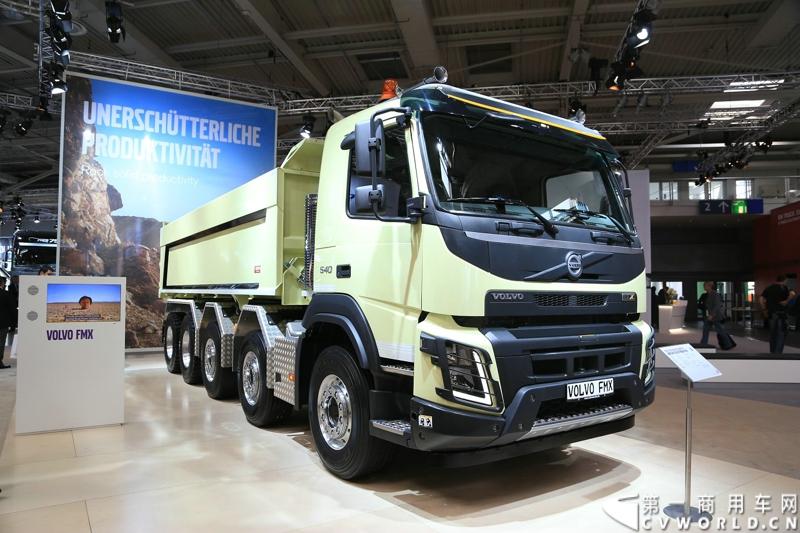 探馆汉诺威之沃尔沃篇。图为沃尔沃 FMX 10x4自卸车