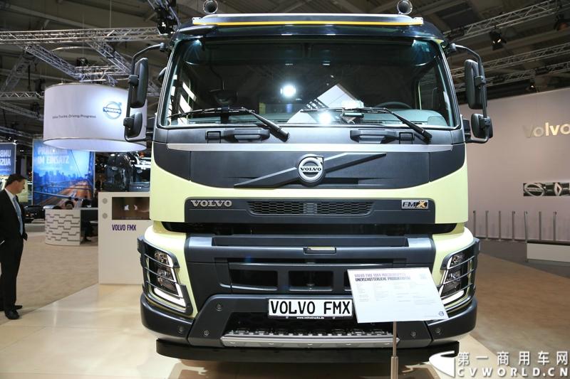 探馆汉诺威之沃尔沃篇。图为沃尔沃 FMX 10x4自卸车