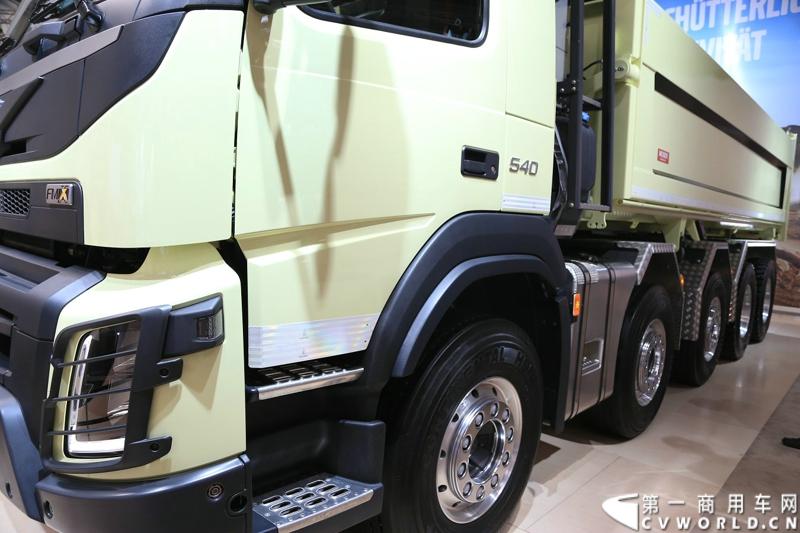 探馆汉诺威之沃尔沃篇。图为沃尔沃 FMX 10x4自卸车