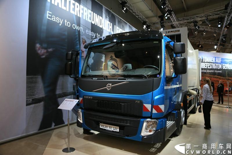 探馆汉诺威之沃尔沃篇。图为沃尔沃FE低入口环卫车