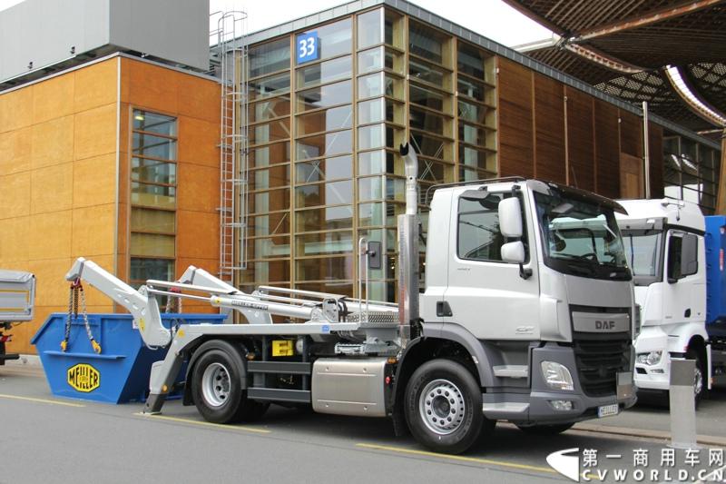 探馆汉诺威之橙色风暴达夫篇。图为DAF CF底盘改装的专用车