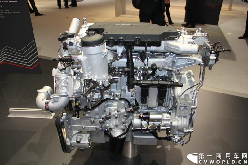 探馆汉诺威之曼全系柴油机及气体机篇。图为MAN D0834 LOH64欧六柴油发动机 