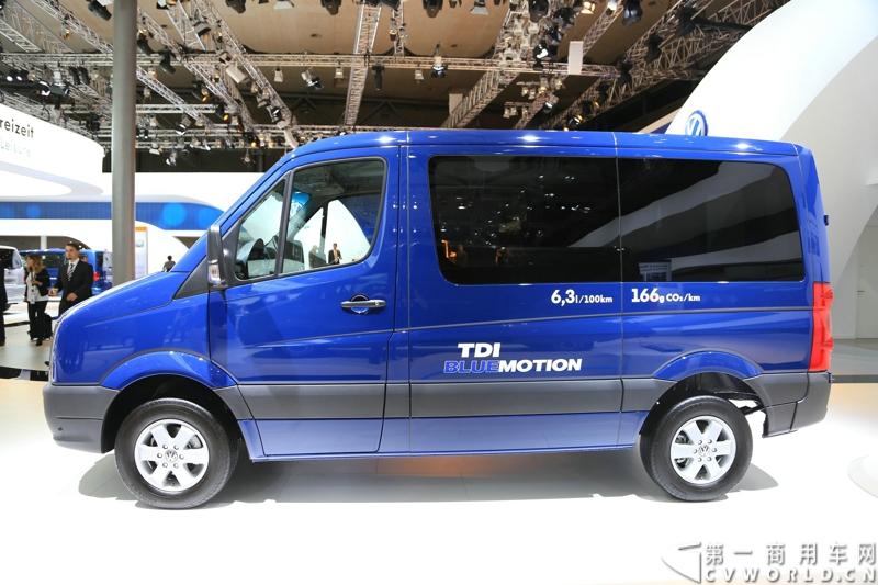 探馆汉诺威之大众轻型商用车篇。图为大众crafter blue motion 