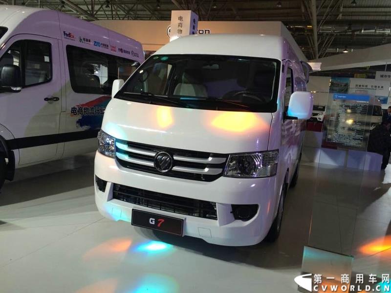 2015年1月5日，福田汽车集团&福田戴姆勒汽车2015中国山东汽车展览会在山东济南隆重开幕。图为福田G7 