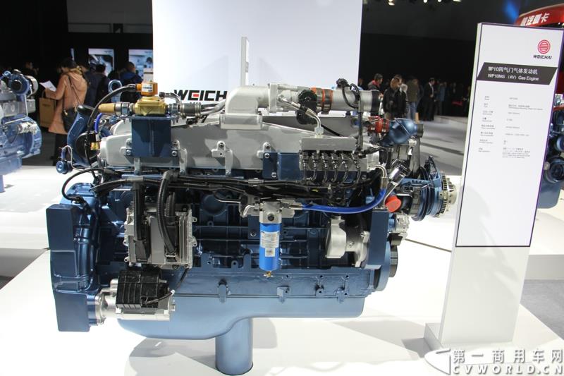 2015年1月7日，中国重型商用车动力的领军企业潍柴动力在北京举办新技术发布会，发布了包括Super Brake辅助制动安全技术、S-POWER智能控制技术在内的一系列商用车动力新技术。图为潍柴蓝擎WP10四气门气体机 