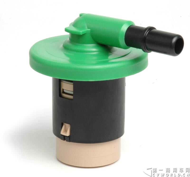 上海—动力管理公司伊顿，在第十六届上海国际汽车工业展览会（2015上海国际车展）上发布了专为中国市场设计的12挡机械式自动变速箱——捷驱。图为伊顿ORVR系统燃油限制排气阀 Ribbon FLVV