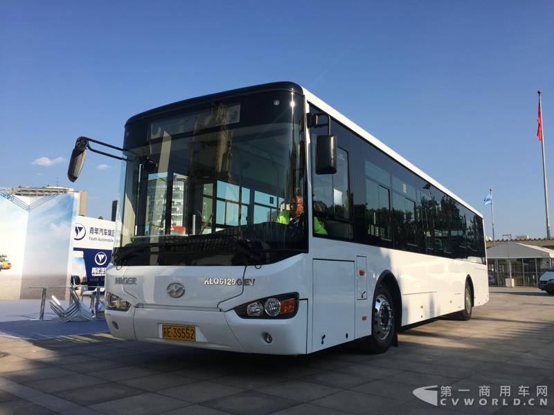 装载泰特产品的产品的海格纯电动客车