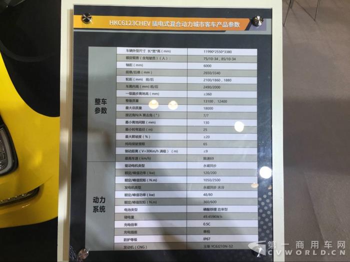 通联插电式混合动力城市客车